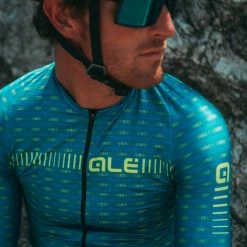 Alé Alé Graphics PRR Green Road Cycling Jersey -Cykelsko Butik Al Graphics PRR Green Road Cycling Jersey Jerseys Azores Blue Fluo Yel SS21 L20112634 01 3
