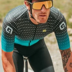 Alé Alé PR-S Bullet Cycling Jersey -Cykelsko Butik Al PR S Bullet Cycling Jersey Jerseys Black Aqua SS21 L20077544 01 2