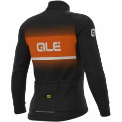 Alé Alé Solid Blend Winter Jersey -Cykelsko Butik Al Solid Blend Winter Jersey Jerseys Black Fluro Orange AW20 L21016559 02 1