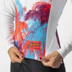 Castelli Women's Hollywood Long Sleeve Cycling Jersey -Cykelsko Butik Castelli Women s Hollywood Long Sleeve Cycling Jersey Jerseys Miami White AW21 1