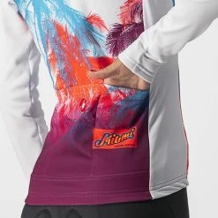 Castelli Women's Hollywood Long Sleeve Cycling Jersey -Cykelsko Butik Castelli Women s Hollywood Long Sleeve Cycling Jersey Jerseys Miami White AW21 3