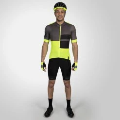 Endura FS260 Short Sleeve Print Cycling Jersey -Cykelsko Butik Endura FS260 Short Sleeve Print Cycling Jersey Jerseys HiViz Yellow SS23 E3236YV 3 1