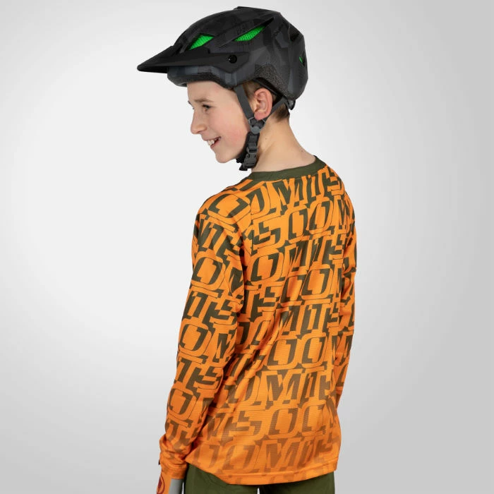 Endura Kid's MT500JR Long Sleeve Print Cycling Jersey 7 Endura Kid's MT500JR Long Sleeve Print Cycling Jersey - Billede 5