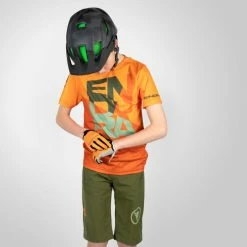 Endura Kids Singletrack Core Tee -Cykelsko Butik Endura Kids Singletrack Core Tee Jerseys Tangerine SS23 E7158OT K7 2