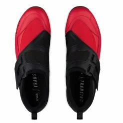 Fizik Transiro R4 Powerstrap Tri Shoes -Cykelsko Butik Fizik Transiro R4 Powerstrap Shoes Cycling Shoes Black Red 2019 TRR4PSMI11030465 2