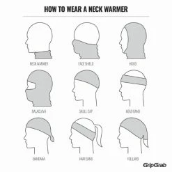 GripGrab HiVis HeadGlove Halsedisse -Cykelsko Butik GripGrab Multifunctional Reflective Hi Vis Neck Warmer Headbands Hi Vis Yellow 503008207 7