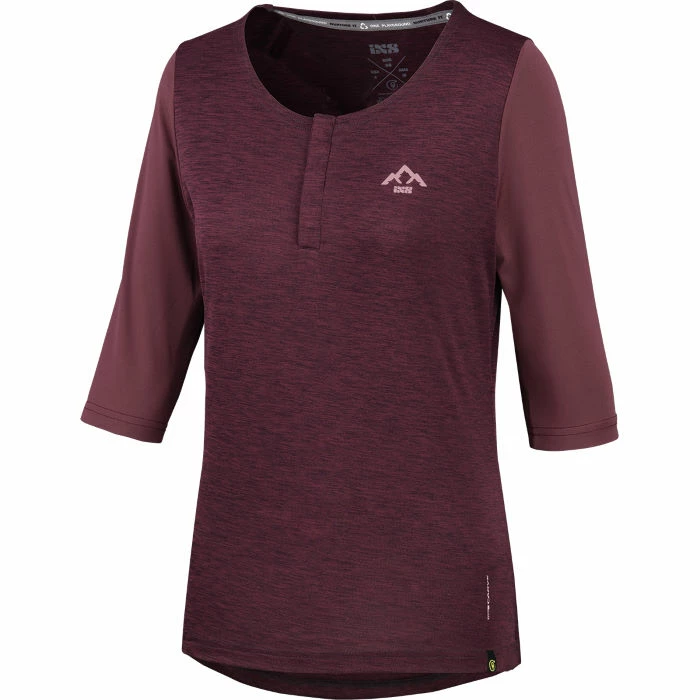 IXS Women's Carve X 3/4 Henley Jersey 3 IXS Women's Carve X 3/4 Henley Jersey