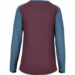 IXS Womens Flow XTG LS Jersey -Cykelsko Butik IXS Womens Flow XTG LS Jersey Jerseys Raisin Marine 2023 473 510 3670 047 34 0