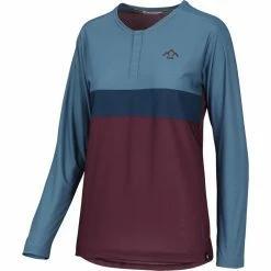 IXS Womens Flow XTG LS Jersey -Cykelsko Butik IXS Womens Flow XTG LS Jersey Jerseys Raisin Marine 2023 473 510 3670 047 34