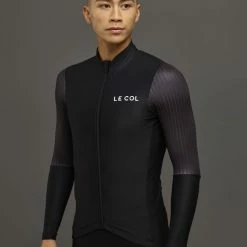 Le Col Pro Aero Long Sleeve Cycling Jersey -Cykelsko Butik Le Col Pro Aero Long Sleeve Cycling Jersey Jerseys Black SS22 PRAE07 S B 4