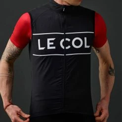 Le Col Sport Logo Cycling Gilet 14 Le Col Sport Logo Cycling Gilet -Cykelsko Butik Le Col Sport Logo Cycling Gilet Gilets Black SS21 SPRT34 S B 2