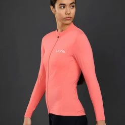 Le Col Women's Pro Long Sleeve Jersey -Cykelsko Butik Le Col Women s Pro Long Sleeve Jersey Jerseys Flamingo SS22 WMEP95 X F 1