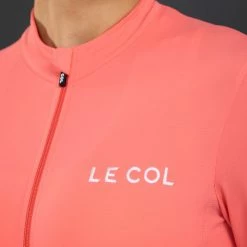 Le Col Women's Pro Long Sleeve Jersey -Cykelsko Butik Le Col Women s Pro Long Sleeve Jersey Jerseys Flamingo SS22 WMEP95 X F 5