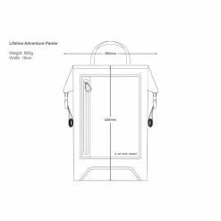 LifeLine Adventure Waterproof Pannier Bag -Cykelsko Butik LifeLine Adventure Waterproof Pannier Bag Pannier Bags Black LAP19 17