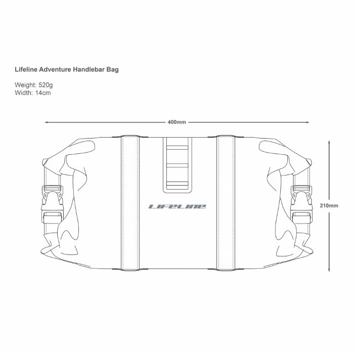 LifeLine Adventure Handlebar Bag 13 LifeLine Adventure Handlebar Bag - Billede 11
