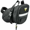 Topeak Aero Wedge Lille Sadeltaske Med Spænde -Cykelsko Butik Topeak Aero Wedge Buckle Small Saddle Bag Saddle Bags Black NotSet TC2471