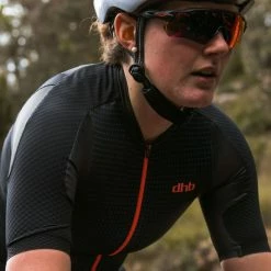 Dhb Aeron LAB Raceline Kortærmet Trøje - Dame -Cykelsko Butik dhb Aeron Lab Raceline Womens Short Sleeve Jersey Jerseys Black Coral SS19 TW0572 02BLACKUK 14 2