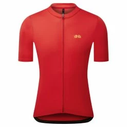 Dhb Classic Short Sleeve Jersey -Cykelsko Butik dhb Classic Short Sleeve Jersey Jerseys Fiery Red AW23 SK0414FIERYREDXL