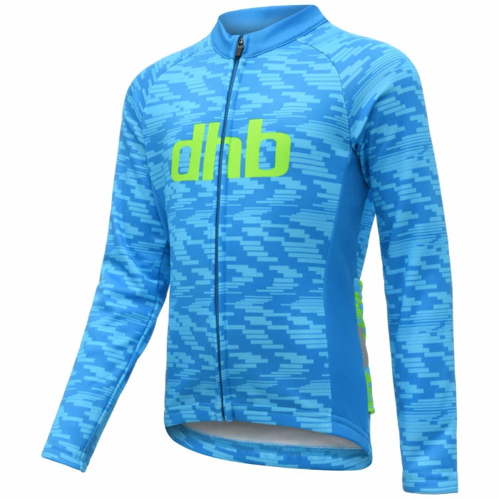Dhb Kids Long Sleeve Jersey - Water 4 Dhb Kids Long Sleeve Jersey - Water - Billede 2