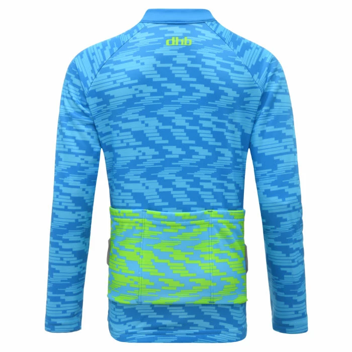 Dhb Kids Long Sleeve Jersey - Water 5 Dhb Kids Long Sleeve Jersey - Water - Billede 3