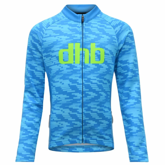 Dhb Kids Long Sleeve Jersey - Water 3 Dhb Kids Long Sleeve Jersey - Water